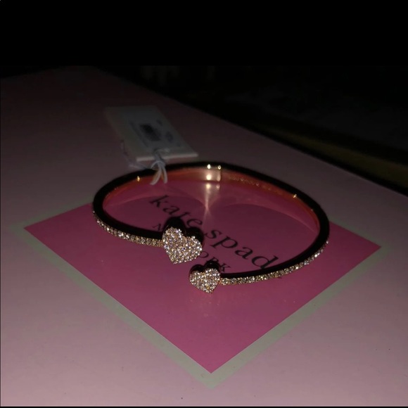 Kate Spade Yours Truly Pavé Open Hinge Cuff - Picture 4 of 5